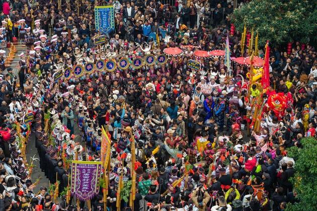 Ethnic New Year celebrations in China draw global visitors