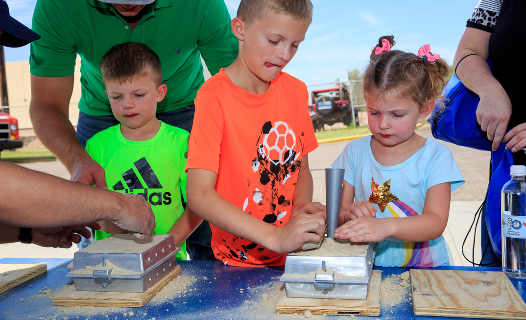 The open day is held to encourage the younger generation to take up manufacturing careers