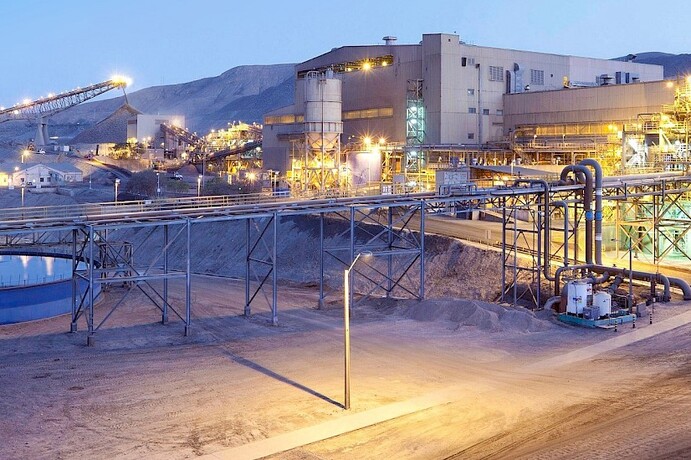 The Candelaria mining complex in Chile