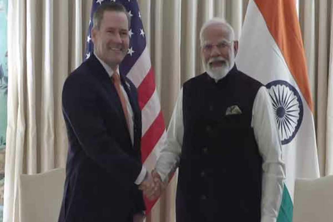 PM Modi holds bilateral meeting with US NSA Michael Waltz at Blair House