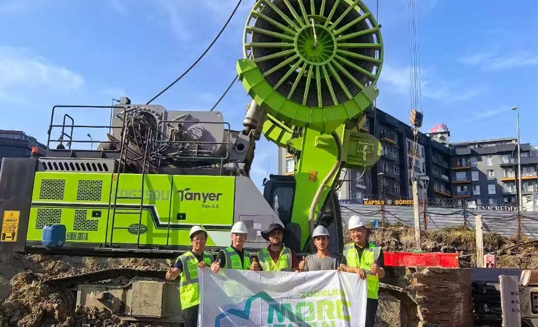 Zoomlion’s Global Service Tour for foundation construction has now reached Turkey