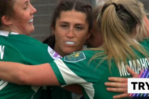 Women&#39;s Six Nations- Scotland v Ireland - Amee-Leigh Costigan try