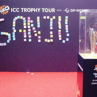 ICC Men's T20 WC Trophy Tour reaches alma meters of Hardik, Ishan, Samson