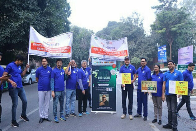 AIOS and VRSI organise a walking marathon to raise awareness for Diabetic Retinopathy