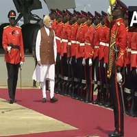 PM Modi arrives in Ghana, receives guard of honour and 21-gun salute