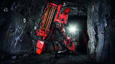 A Barminco production drill underground at Regis Resources’ Duketon mine