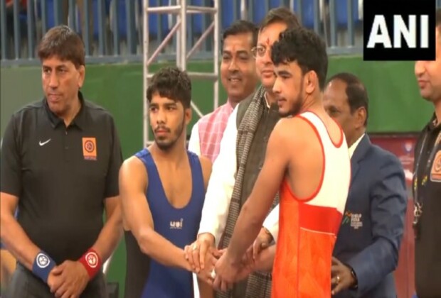 Uttarakhand: CM Dhami attends wrestling competition at 38th National Games