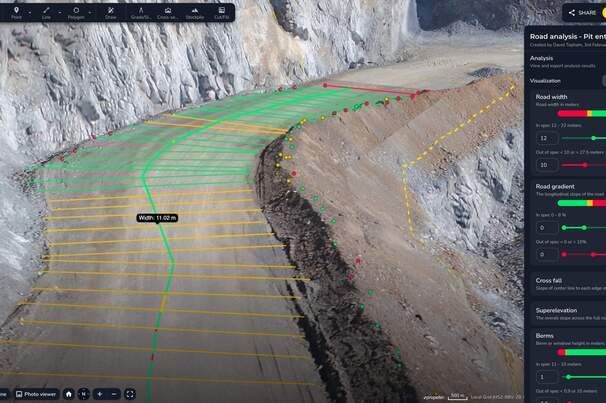 A snapshot of the Propeller platform installed on a haul truck.