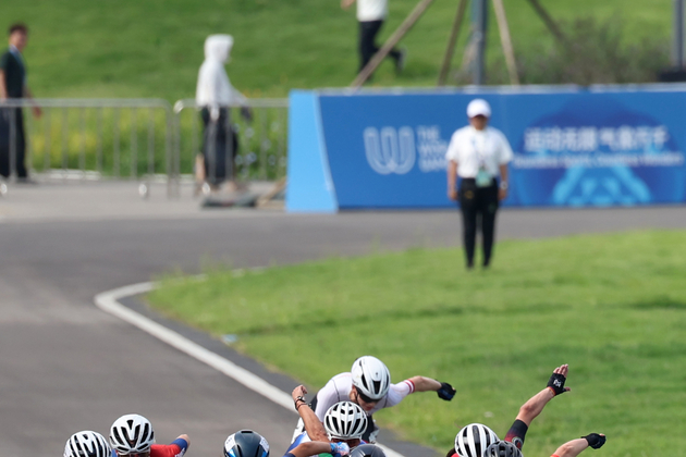 (SP)CHINA-CHENGDU-THE WORLD GAMES 2025-INLINE SPEED SKATING ROAD-WOMEN'S ELIMINATION RACE 15,000M-FINAL (CN)