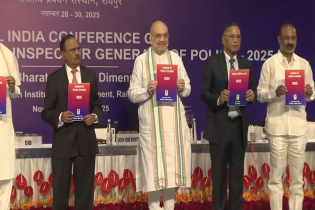 Chhattisgarh: Union Home Minister Amit Shah attends all-India conference of DGPs, IGs in Raipur