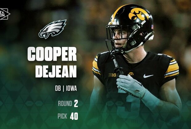 Eagles select DB Cooper DeJean with the 40th overall pick