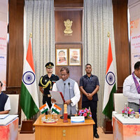 Assam Governor Lakshman Prasad Acharya administers oath to new minister Charan Boro