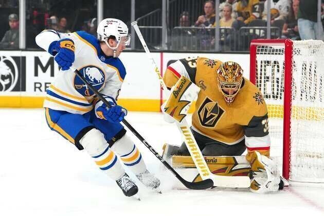 Ukko-Pekka Luukkonen, sizzling Sabres shut out Golden Knights
