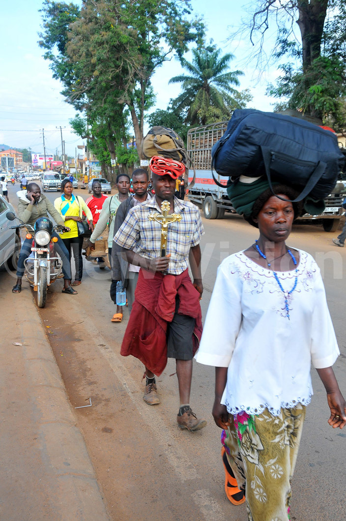  hristians from iruhura district arrive at amugongo 