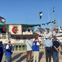 LIBYA-TRIPOLI-HUMANITARIAN AID-DELIVERING