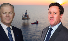 Yet another delay for Dorado. Pictured: Santos CEO Kevin Gallagher and Carnarvon Energy chair Robert Black
