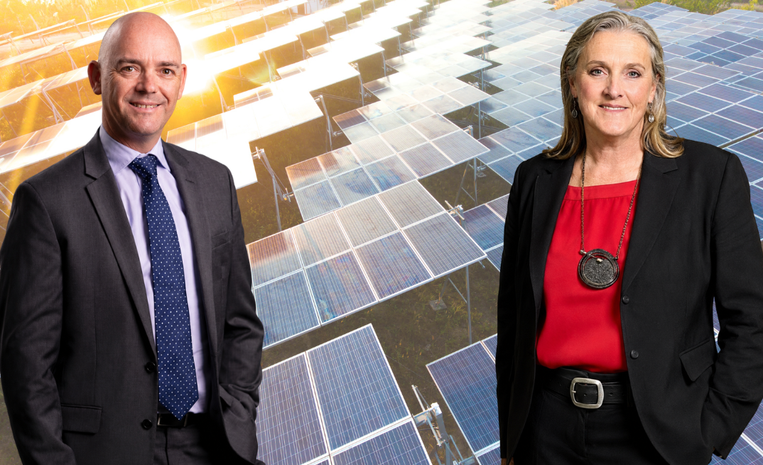 ARENA CEO Darren Miller and ACAP executive director Renate Egan