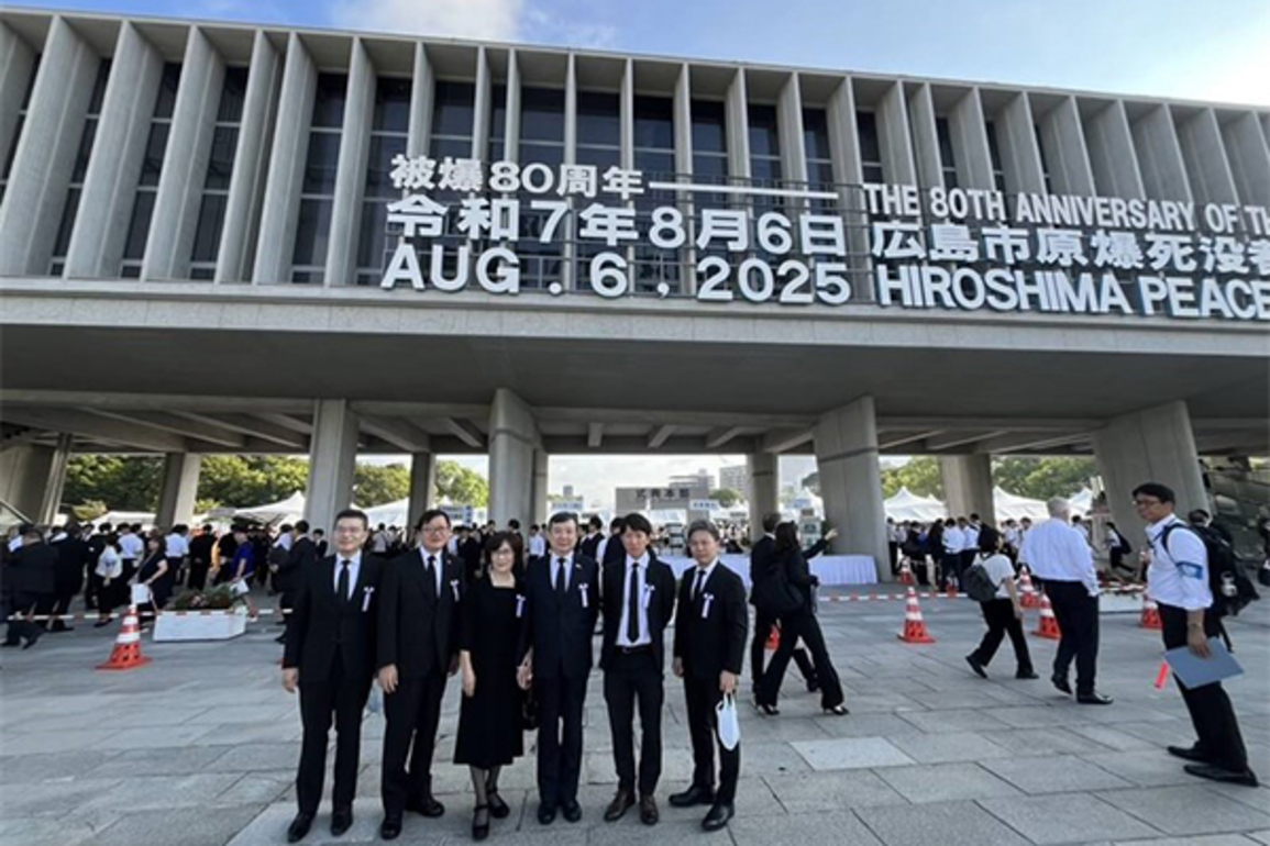 Taiwan attends Hiroshima Peace Ceremony for first time in 80 Years