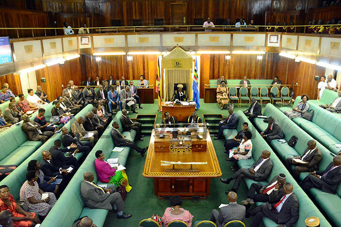  Members of Parliament debate during plenary on Wednesday. (Photo by Eddie Ssejjoba)