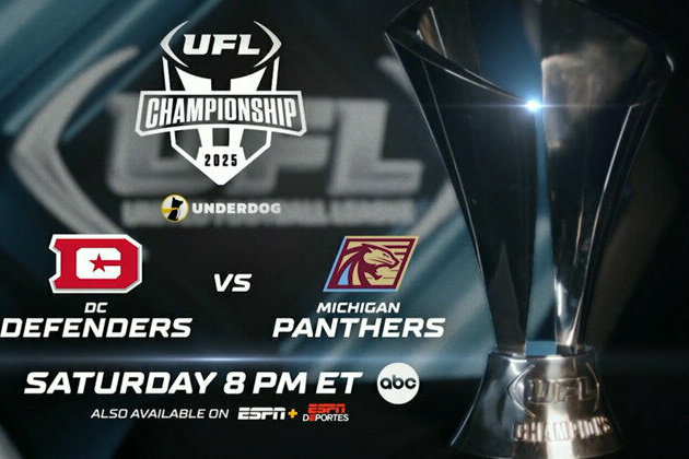 ESPN Showcases the 2025 UFL Championship Game Presented by Underdog on Saturday in Primetime