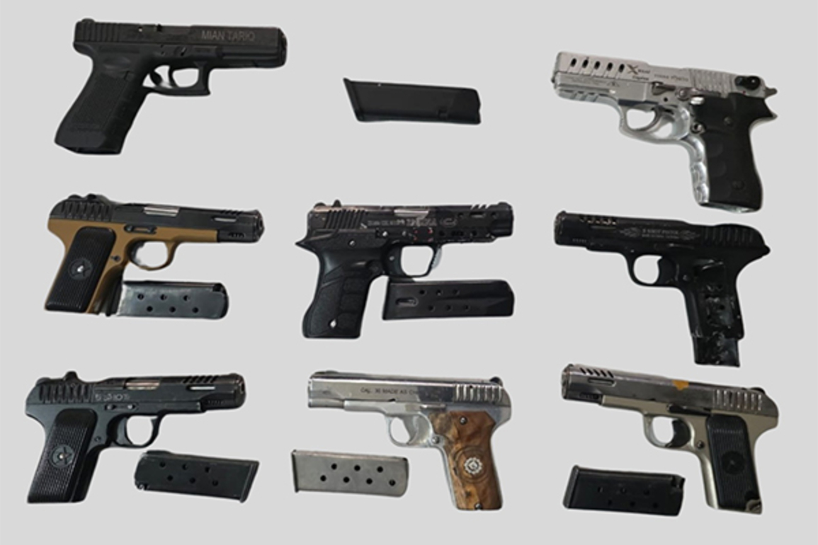Amritsar rural police, BSF Punjab seize 8 illegal pistols in crackdown on cross-border arms trafficking