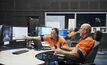 Operators in Northparkes' tele-remote facility.