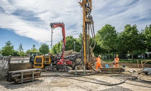 Bauer Resources built a geothermal probe system for the new modular building on the Regensburg University campus in nine months