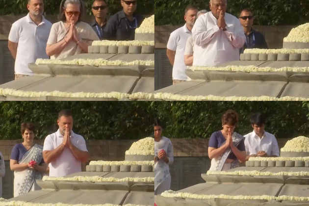 Sonia, Rahul, Priyanka Gandhi and Kharge pay tribute to Rajiv Gandhi on his death anniversary