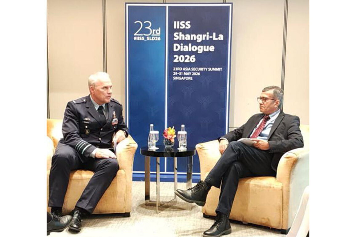 Defence Secretary Rajesh Kumar Singh holds talks with Dutch military chief on defence cooperation at Shangri-La Dialogue