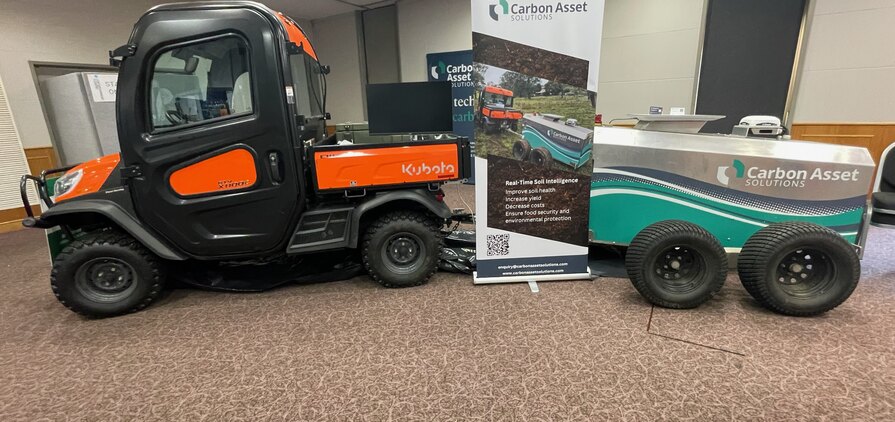 A new method of measuring soil carbon using neutrons was on display in Albury, New South Wales, recently.