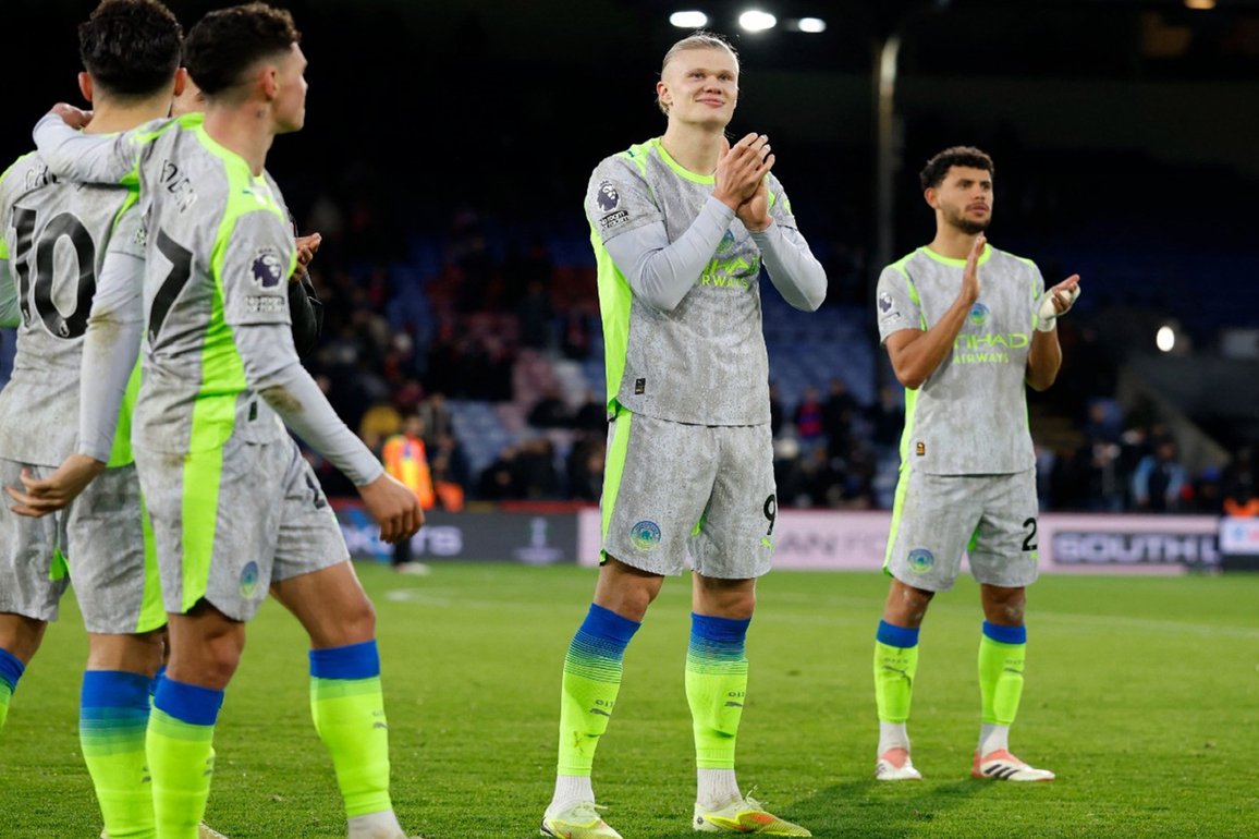 Haaland double powers Manchester City to 3-0 win over Crystal Palace