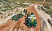 Kenmare's two new dredges for its Moma mine