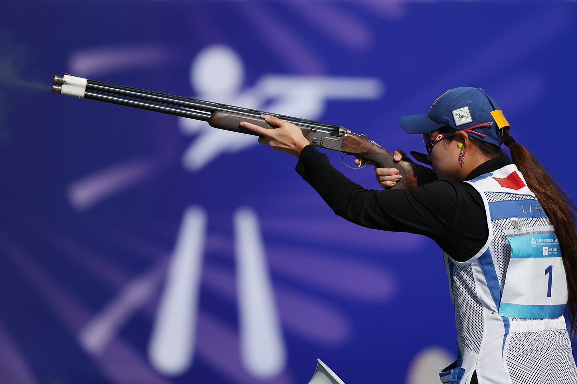 (SP)CHINA-15TH NATIONAL GAMES-SHOOTING-SKEET-WOMEN-FINAL (CN)
