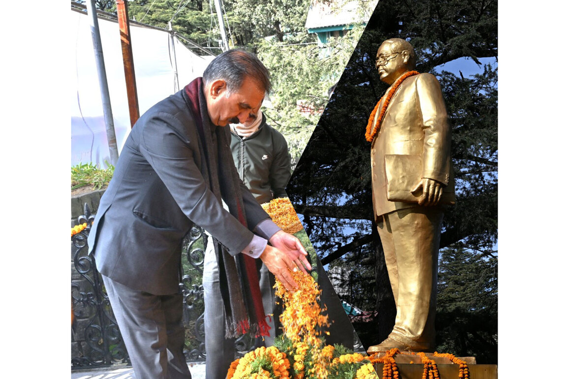 Himachal CM Sukhu pays tribute to Dr BR Ambedkar on his death anniversary