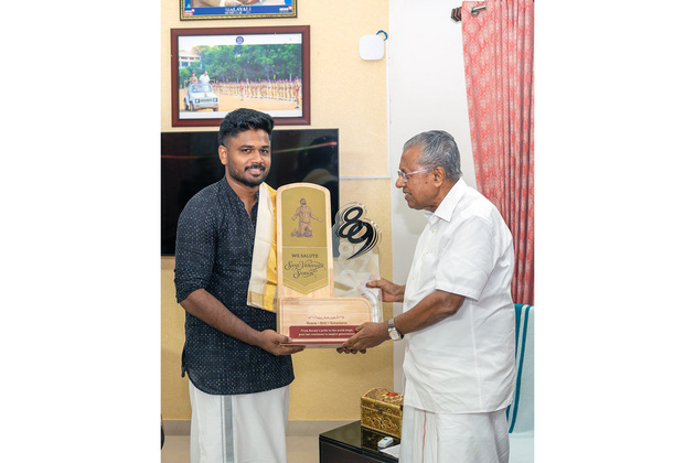 Kerala CM Pinarayi Vijayan meets Sanju Samson after India's T20 WC 2026 win
