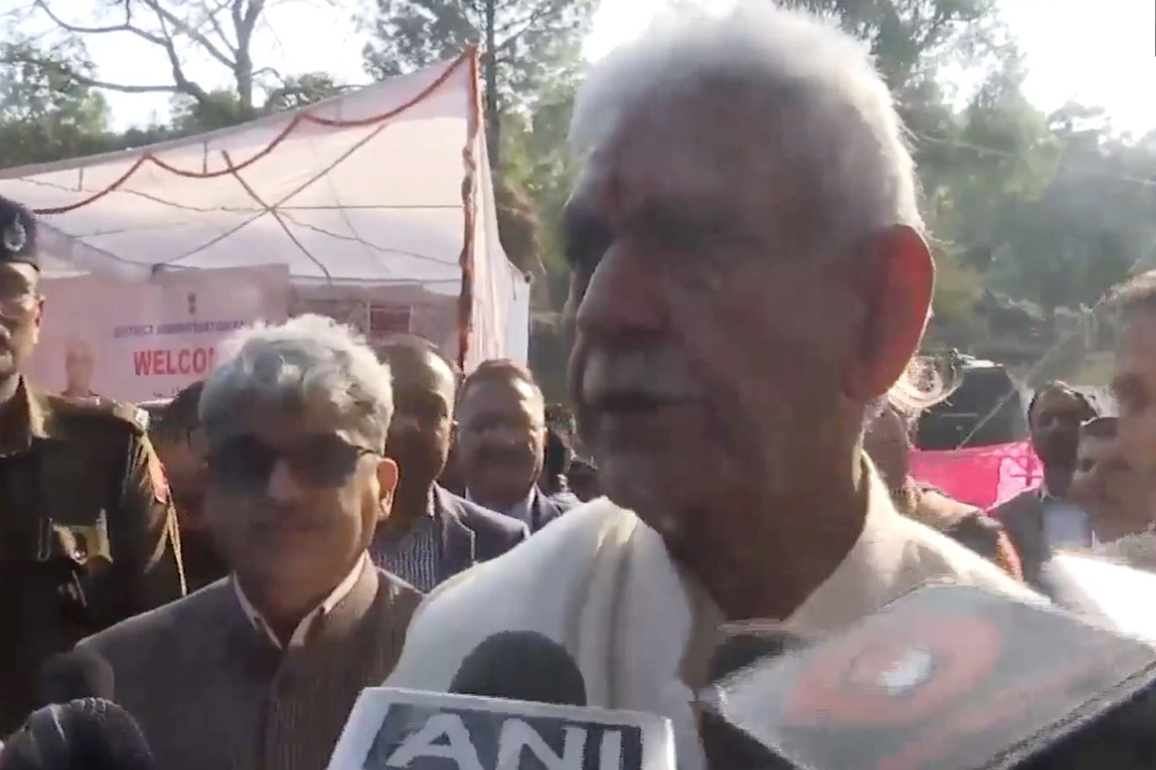 J-K: LG Manoj Sinha lays foundation for new houses affected by Pakistani shelling during Operation Sindoor