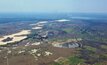 Aerial shot of AVZ's Manono lithium and tin project area