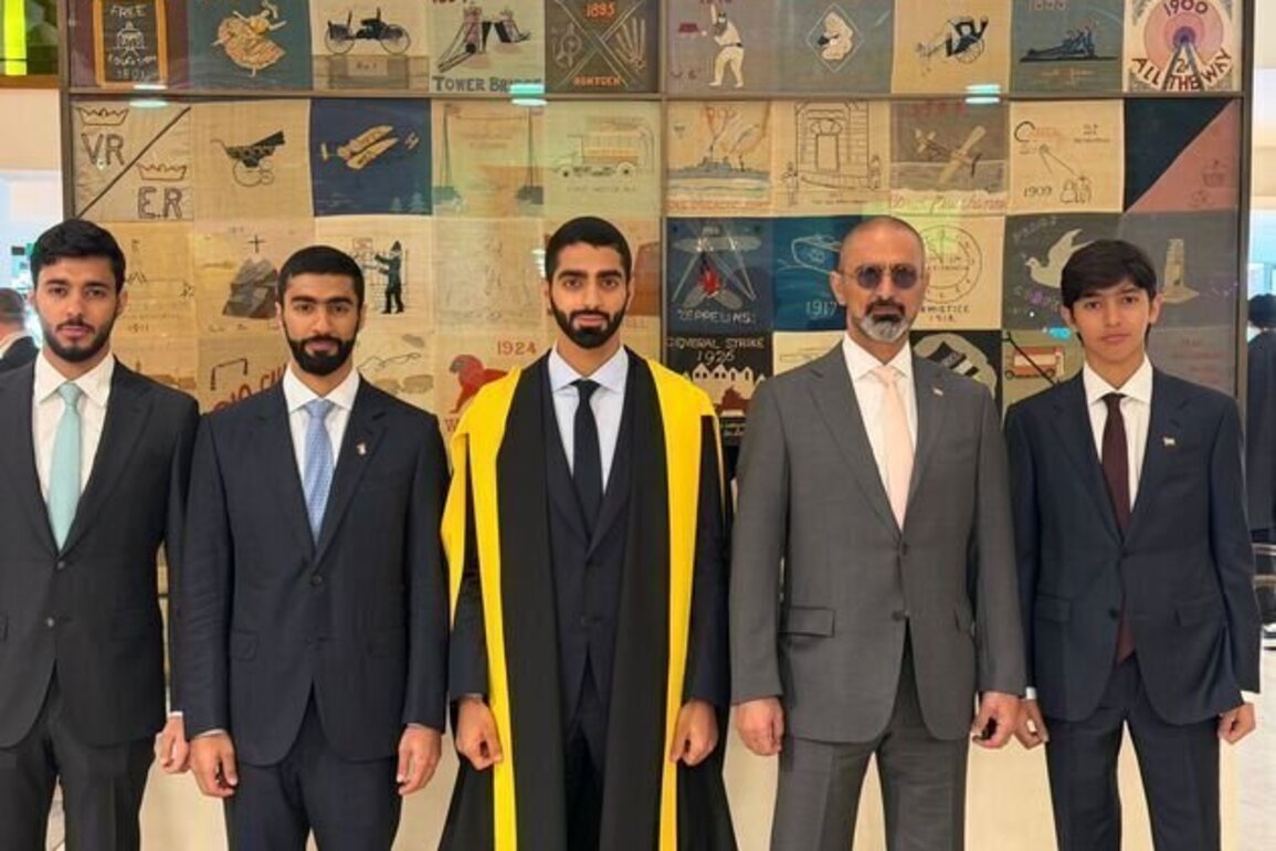 Ajman Crown Prince attends Master's Degree graduation ceremony of Humaid bin Ammar at King's College London