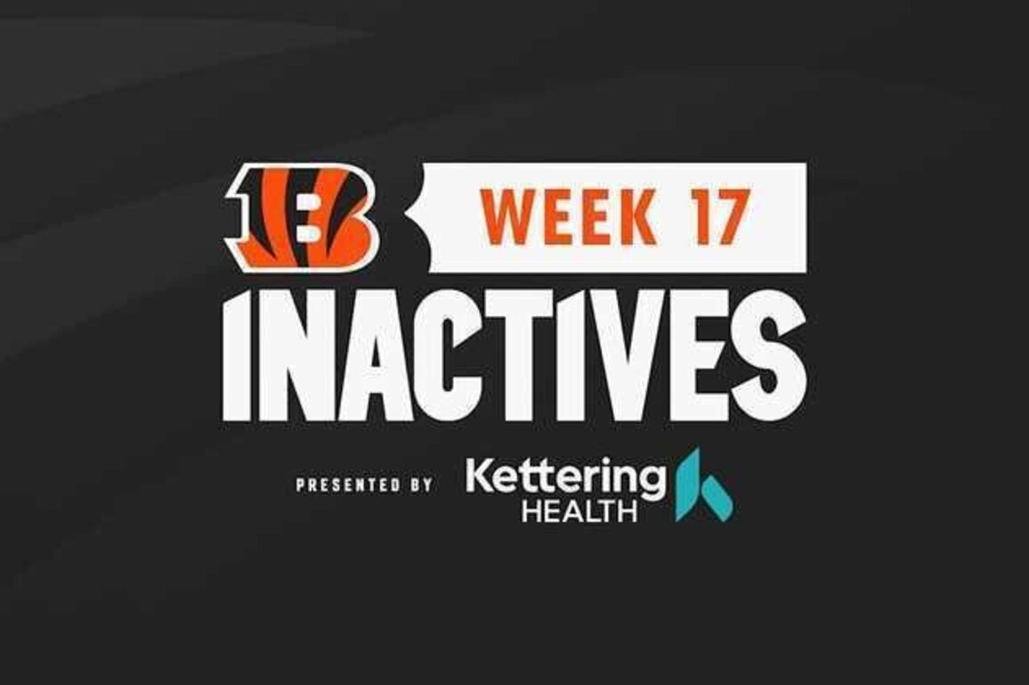 Seven Bengals Inactive For Week 17 Against Cardinals