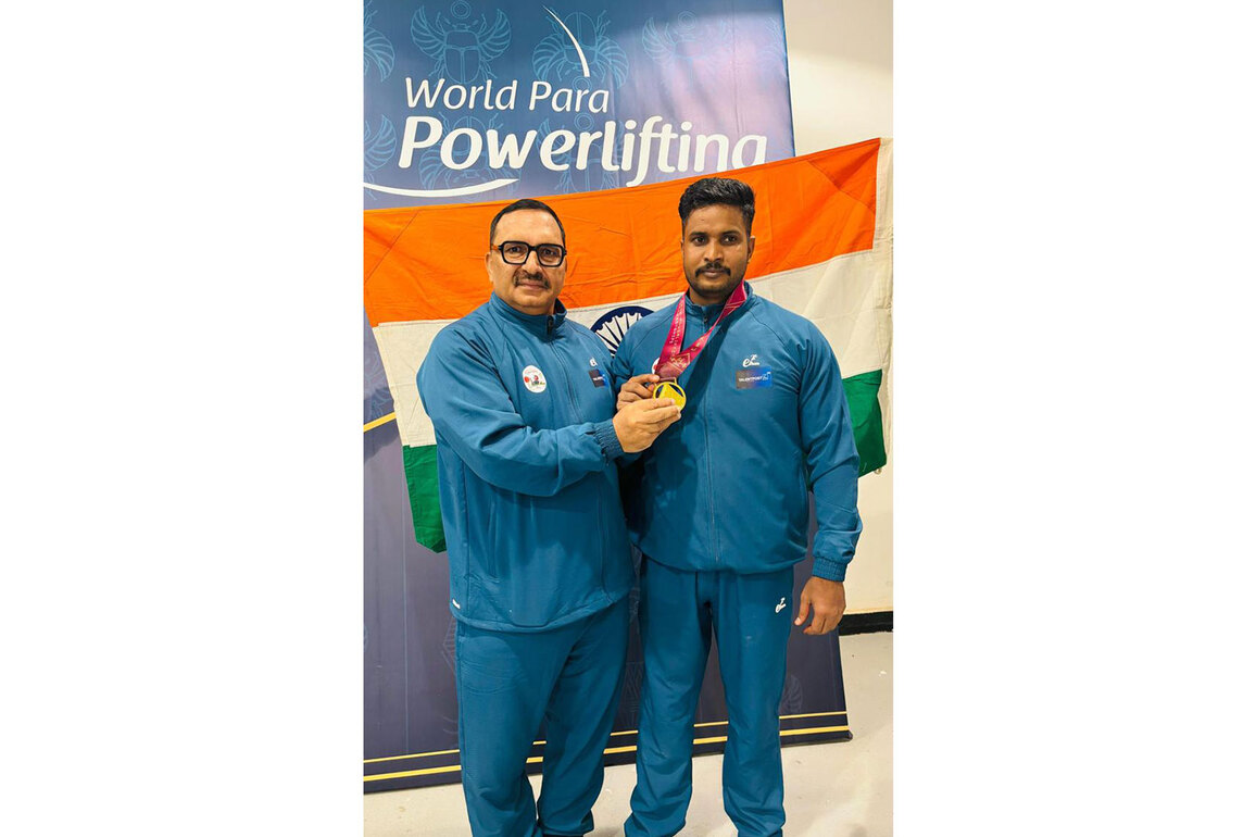 Vinay wins gold at Para Powerlifting World Championships 2025