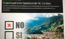 The 'no' vote has led to AngloGold suspending the 28Moz La Colosa project, in Colombia