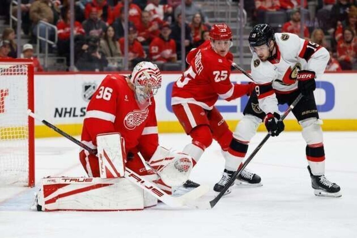 Senators down Red Wings to gain playoff positioning