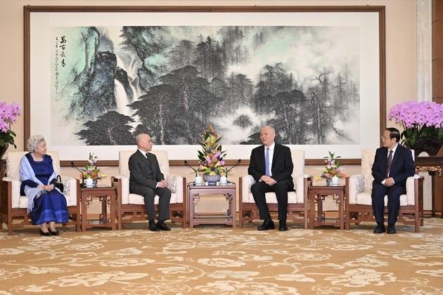 CHINA-BEIJING-CAI QI-CAMBODIA-KING AND QUEEN-MEETING (CN)
