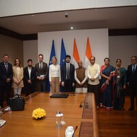 EU Parliamentary delegation holds talks with RS Dy Chair on Indo-EU FTA