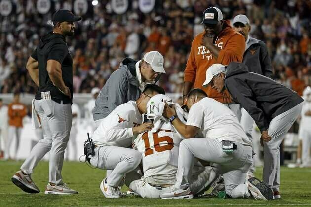 Arch Manning's status unclear as No. 20 Texas hosts No. 9 Vanderbilt