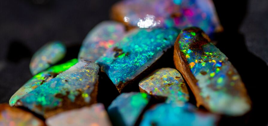 Boulder opals.