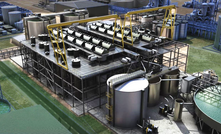 Representative model of Clean TeQ’s proprietary Clean-IX Moving Bed Ion Exchange system, designed for selective and efficient removal of contaminants such as hardness from lithium brine.