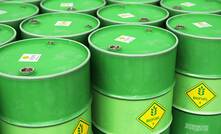 File photo: stylised biofuel barrels 