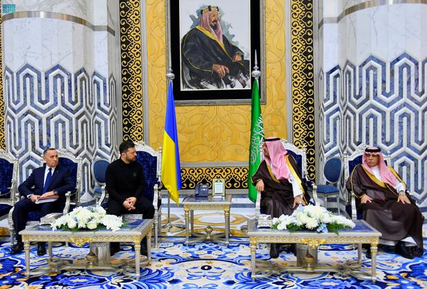 SAUDI ARABIA-JEDDAH-UKRAINE-ZELENSKY-ARRIVAL