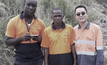  Caigen Wang (right) has been active in West Africa for many years